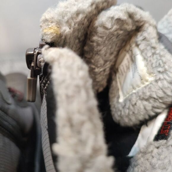 Cat & Jack‎ Kids Black Faux Fur Lined Collar Thermolite Winter Boots Sz 1 - Picture 8 of 16